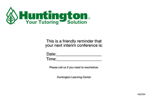 Interm Conference Reminder Cards  [ HLC104 ]